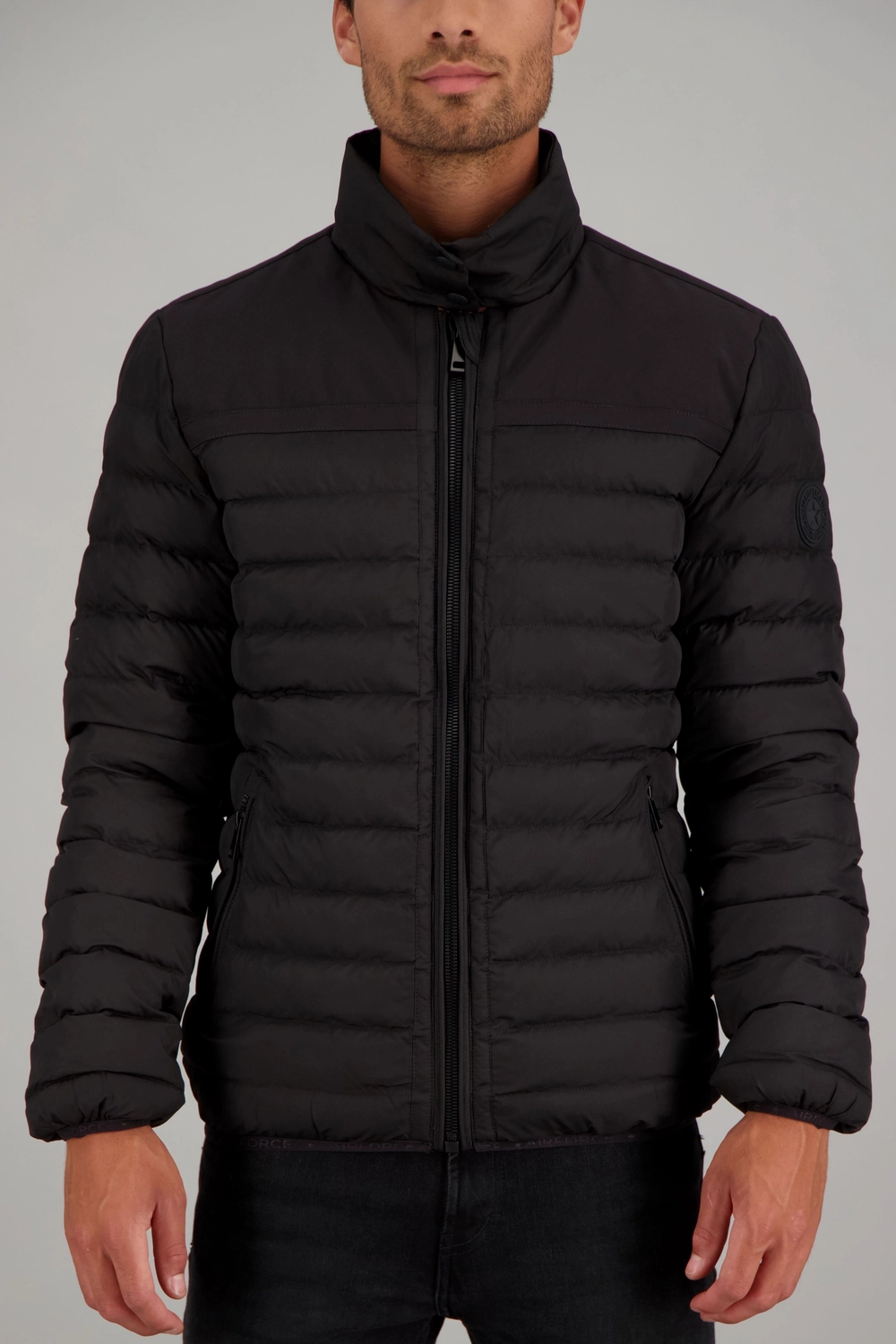 airforce hooded padded jacket