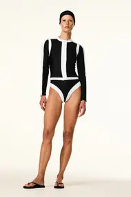 GOLDBERGH SPLASH LONG SLEEVE ZIP RASHGUARD