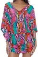 LULI FAMA CABANA V NECK DRESS