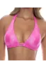 LULI FAMA TRIANGLE HALTER TOP