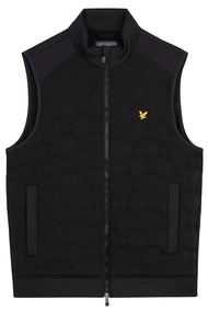 LYLE&amp;SCOTT CHECK QUILT BACK FLEECE GILET