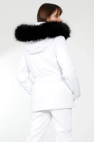 Poivre Blanc Stretch Ski Jacket Fancy White 2 Vestes ski femme