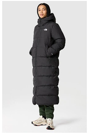 North face long puffer jacket women's online