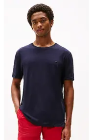 TOMMY HILFIGER CREW NECK SLUB TEE