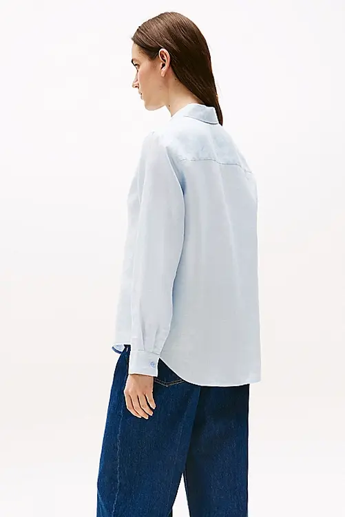 TOMMY HILFIGER ESS LINEN RELAXED SHIRT