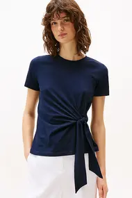 TOMMY HILFIGER KNOT BOAT-NK SS TEE
