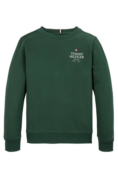 TOMMY HILFIGER LOGO PUFF EMRB REG SWEATSHIRT