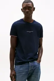 TOMMY HILFIGER LOGO TIPPED TEE