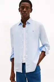 TOMMY HILFIGER PIGMENT DYED LI SOLID RF SHIRT