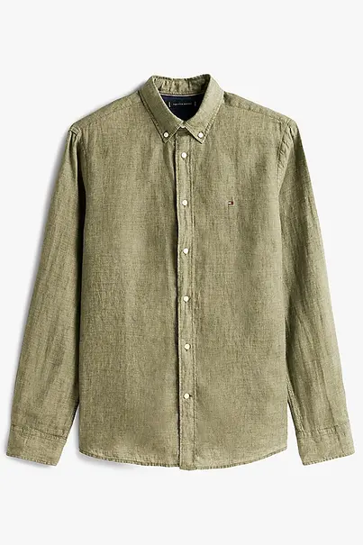 TOMMY HILFIGER PIGMENT DYED LI SOLID RF SHIRT
