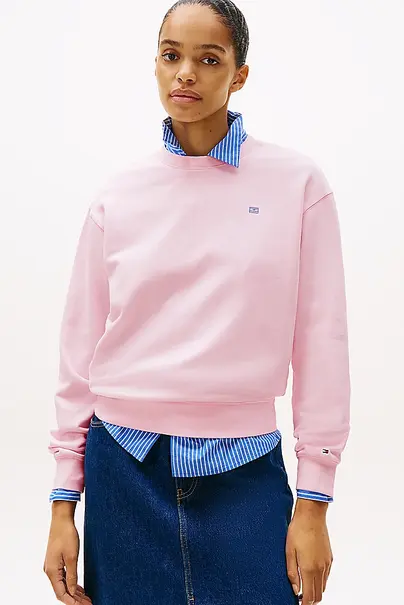 TOMMY HILFIGER REG CONTRAST FLAG SWEATSHIRT