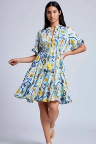 VACANZE ELENA 3/4 SLEEVES DRESS